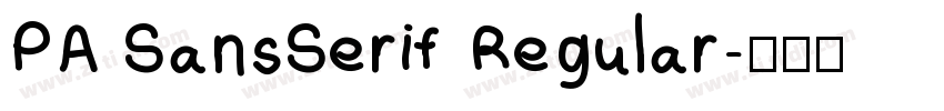 PA SansSerif Regular字体转换